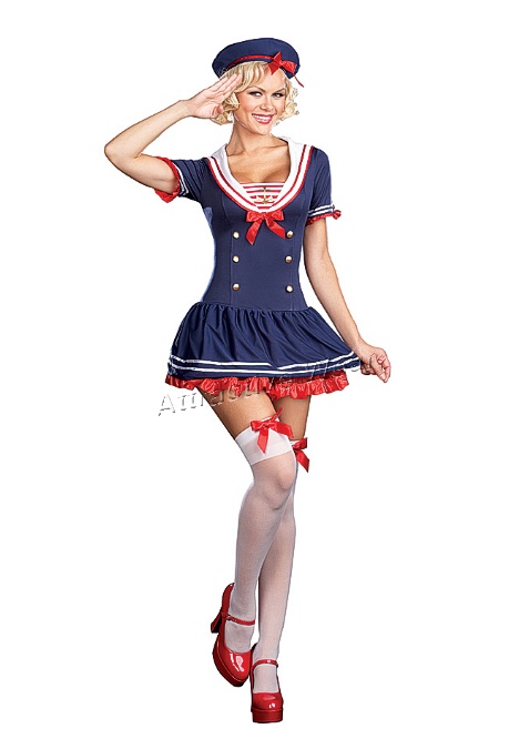 5914 Dream girl Costume, Hello Sailor