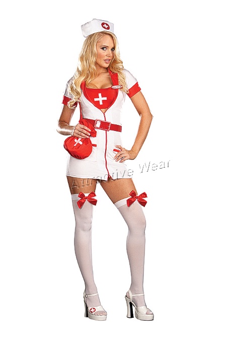 5977 Dream girl Costume, Sponge Bath Sally Nurse