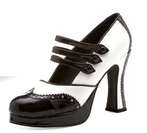 425-Maria Ellie Shoes, Chunky heel Platform