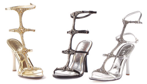 457-Michelle Ellie Shoes, 4.5 inch high heel With Rhinestones