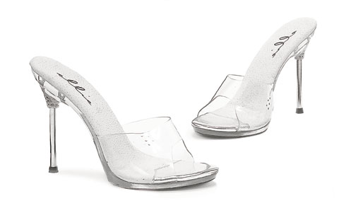 458-Vanity Ellie Shoes, 4.5 inch Metallic high heel