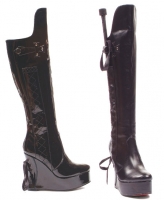 475-Sadie Ellie Boots, 4.5 inch heels 1.5 inch Platforms, Whip Knee H
