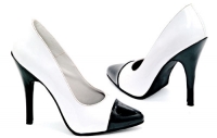 511-Zoya Ellie Shoes, 5 inch high heels Fetish Pumps Two Tone  sh