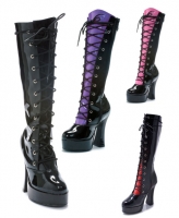 557-Buffy Ellie Boots, 5 inch Chunky high heels Platforms