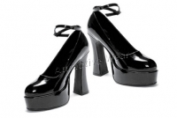 557-Christy Ellie Shoes, 5.5 inch Chunky high heels Pumps  With 1.50