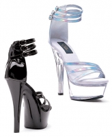 601-Chloe Ellie Shoes, 6 Inch Stiletto Heels Open Toe Platforms