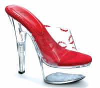 601-kiss Ellie Shoes, 6 inch stiletto high heels With 2 inch clear Pl