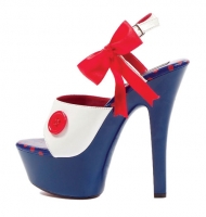 601-Raggedy Ellie Shoes, 6 inch stiletto high heels With 2 inch Platf