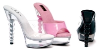 671-Vanity Ellie Shoes, 6 inch Spherical high heels Mule Slip On Plat