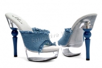673-Bonita Ellie Shoes, 6 inch high heels With 2 inch Platforms Denim