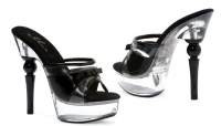 673-Lynn Ellie Shoes, 6 inch sphere high heels Mule With 2 inch Platf