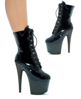 709-Angela Ellie Shoes, 7 inch Pointed Stiletto high heels Platforms