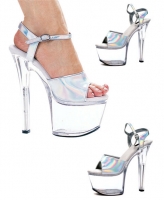 711-Flirt-H Ellie Shoes, 7 inch pointed Stiletto high heels Platforms