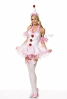 83075 Leg Avenue Costume 3 pc. Circus cutie girl, sequined trim halter