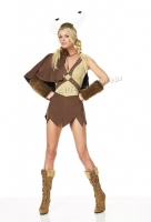 83100 Leg Avenue Costume, viking girl, cross strapped  mini dress