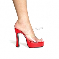 Exotic 5 Inch Chunky Heel Wiht 1.25 Inch Platforms  Shoes