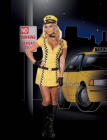 4029 Dreamgirl Costume, Tina Taxi Driver, Dress with two way zipper.