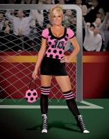 5052 Dreamgirl Costumes,  Costume, world cup kicker, stretch knit