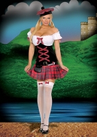 5083 Dreamgirl Costume, Sassy Lassie, Peasant top dress with attached