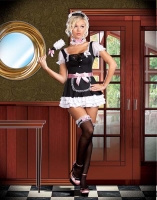 5912 Dreamgirl Costume, French Maid Miss Dee Lightful Costume, Stretc