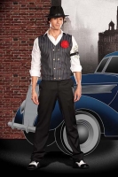 5950 Dreamgirl Men Costumes, Gangster Rob N. Banks Costume, Double br