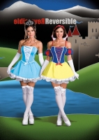 6387 Dreamgirl Costume, Damsels in Distress, Fully Reversible stretch