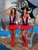 7592 Dreamgirl Costume, Dames at Sea Fully reversible stretch knit co