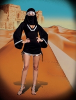 7679 Dreamgirl Costume,  In The Desert Long sleeve microfiber she