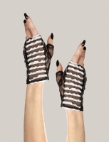 7816 Dreamgirl Glove, Mimi Glove Short lace gloves with contrasting r