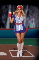 5919X Dreamgirl Plus Size Costume, American All Star,  Stretch kn
