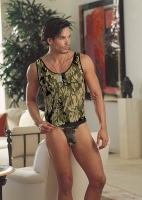 4999 Dreamgirl Men Lingerie -  Mesh tank with matching camouflage
