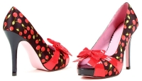 5003 Tart Leg Avenue Shoes, 4 Inch high heels open toe pump Cherry Pr