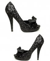 5031 Diva Leg Avenue Shoes, 5 Inch Glitter Heels Pumps Peep toe Conce