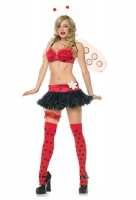 53043 Leg Avenue Costume,  lady bug costume includes headpiece, s