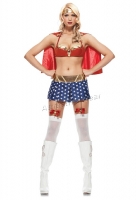 53075 Leg Avenue Costumes,  Costume, 4 pc justice girl costume, i