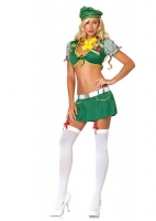 53207 Leg Avenue Costume,  Scout, includes tie front top with wov