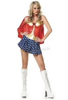 83063 Leg Avenue Costume, Hero girl Costume,  mini dress with seq