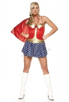 83063X Leg Avenue Costume, Plus Size, Hero girl Costume,  mini dr