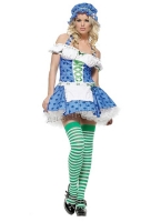 83314 Leg Avenue Costume, blueberry girl, includes bonnet, peasant to
