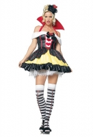 83336 Leg Avenue Costume, queen of hearts, lace trimmed crown with he