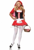83480 Leg Avenue Costume, Lil Miss Red, Includes hooded cape with che