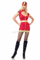 83522 Leg Avenue Costume, Flirty Firefighter Costume, Features keyhol