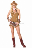 83561 Leg Avenue Costume, Quick draw Cowgirl Costume, Includes faux s