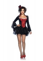 83622 Leg Avenue Costume, transylvania temptress, lace trimmed velvet