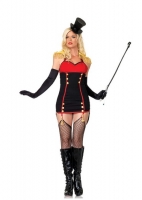 83651 Leg Avenue Costume, ring master, garter dress with tails and ta