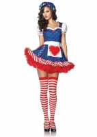 83777 Leg Avenue Costume, Darling Dollie, includes layered dress with