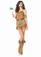 83805 Leg Avenue Costume, Tribal Goddess, includes faux suede fringe