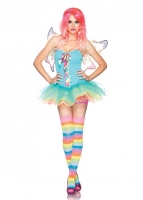 83917 Leg Avenue Costumes, Rainbow Fairy, features lace up tutu dress