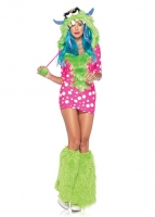 83933 Leg Avenue Costumes, Melody Monster, includes dotted dress with