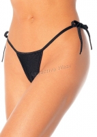 2645 Leg Avenue Pantie,  spandex thong panty with tie on the side